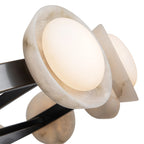 PrismFlow Alabaster Metal Chandelier by Bling Lighting Studio