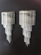 Murano Wall Lamp | 41 Clear Prism Glass | Set of 2