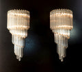 Murano Wall Lamp | 41 Clear Prism Glass | Set of 2