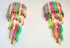 Murano Wall Lamp | 41 Multicolour Prism Glass | Set of 2