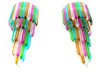 Murano Wall Lamp | 41 Multicolour Prism Glass | Set of 2