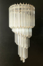 Murano Wall Lamp | 41 Clear Prism Glass | Set of 2