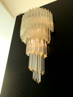 Murano Wall Lamp | 41 Clear Prism Glass | Set of 2