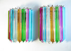 Murano Wall Lamp | 9 Multicolour Prism Glass | Set of 2