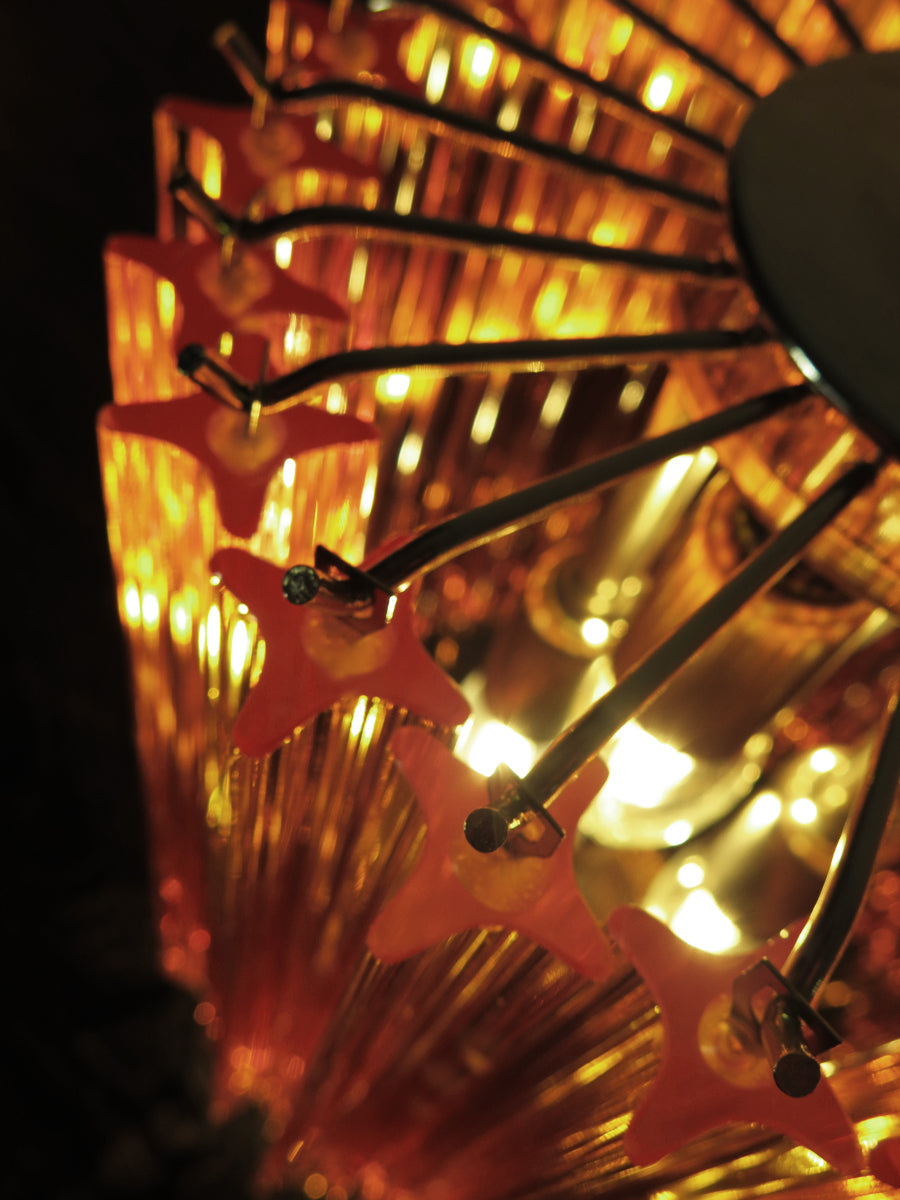 Murano Table Lamp | 24 Yellow Prism Glass | Set of 2