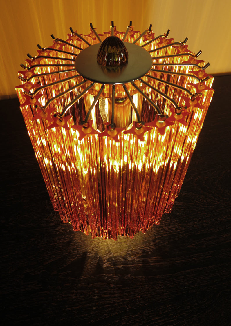 Murano Table Lamp | 24 Yellow Prism Glass | Set of 2