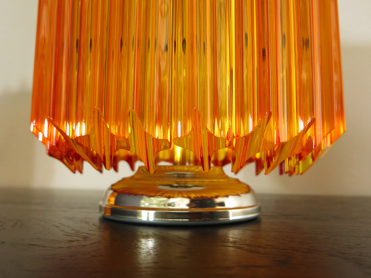 Murano Table Lamp | 24 Yellow Prism Glass | Set of 2