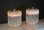 Murano Table Lamp | 24 Clear Prism Glass | Set of 2