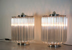 Murano Table Lamp | 24 Clear Prism Glass | Set of 2