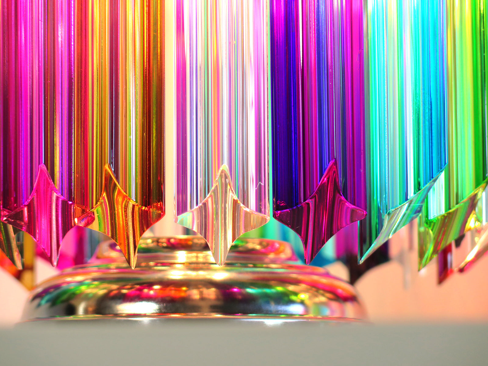 Murano Table Lamp | 24 Multicolour Prism Glass | Set of 2