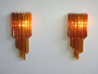 Murano Wall Lamp | 32 Yellow Prism Glass | Set of 2