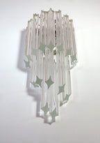 Murano Wall Lamp | 32 Clear Prism Glass | Set of 2