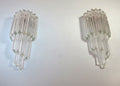 Murano Wall Lamp | 32 Clear Prism Glass | Set of 2