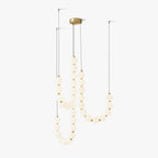 Glass Pearl Necklace Chandelier