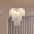 Aveline Glass Chandelier Glass lighting by Bling Lighting Studio