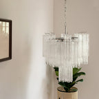 Aveline Glass Chandelier Glass lighting by Bling Lighting Studio
