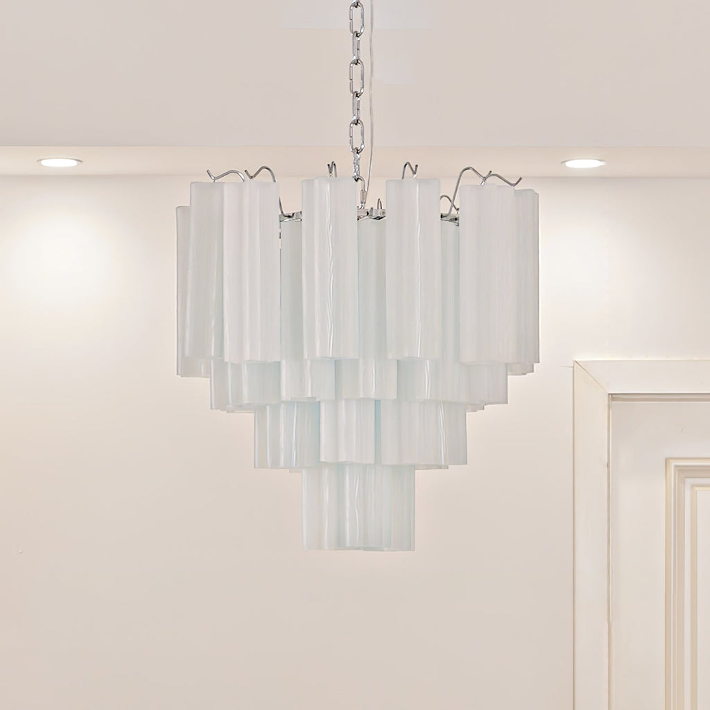 Aveline Glass Chandelier Glass lighting by Bling Lighting Studio