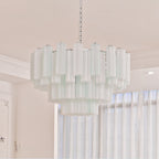 Aveline Glass Chandelier Glass lighting by Bling Lighting Studio