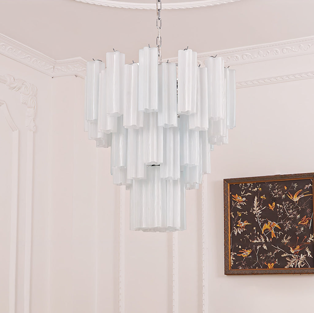 Aveline Glass Chandelier Glass lighting by Bling Lighting Studio