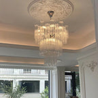 Aveline Glass Chandelier Glass lighting by Bling Lighting Studio