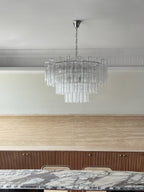 Aveline Glass Chandelier Glass lighting by Bling Lighting Studio