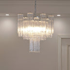 Aveline Glass Chandelier Glass lighting by Bling Lighting Studio