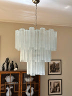 Aveline Glass Chandelier Glass lighting by Bling Lighting Studio