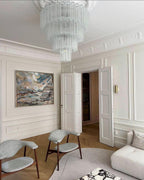 Aveline Glass Chandelier Glass lighting by Bling Lighting Studio