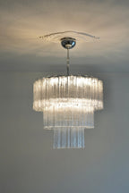 Aveline Glass Chandelier Glass lighting by Bling Lighting Studio