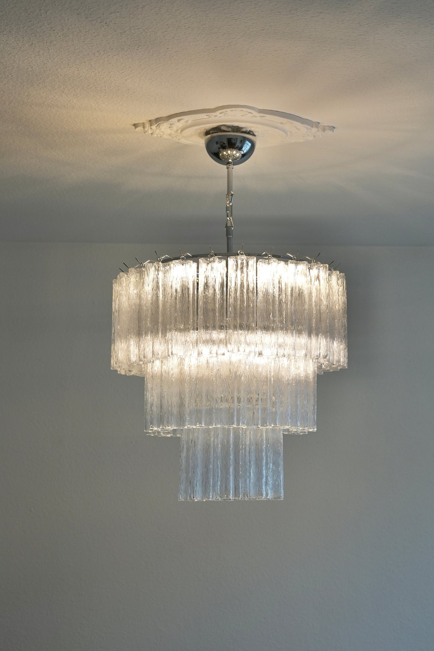 Aveline Glass Chandelier Glass lighting by Bling Lighting Studio