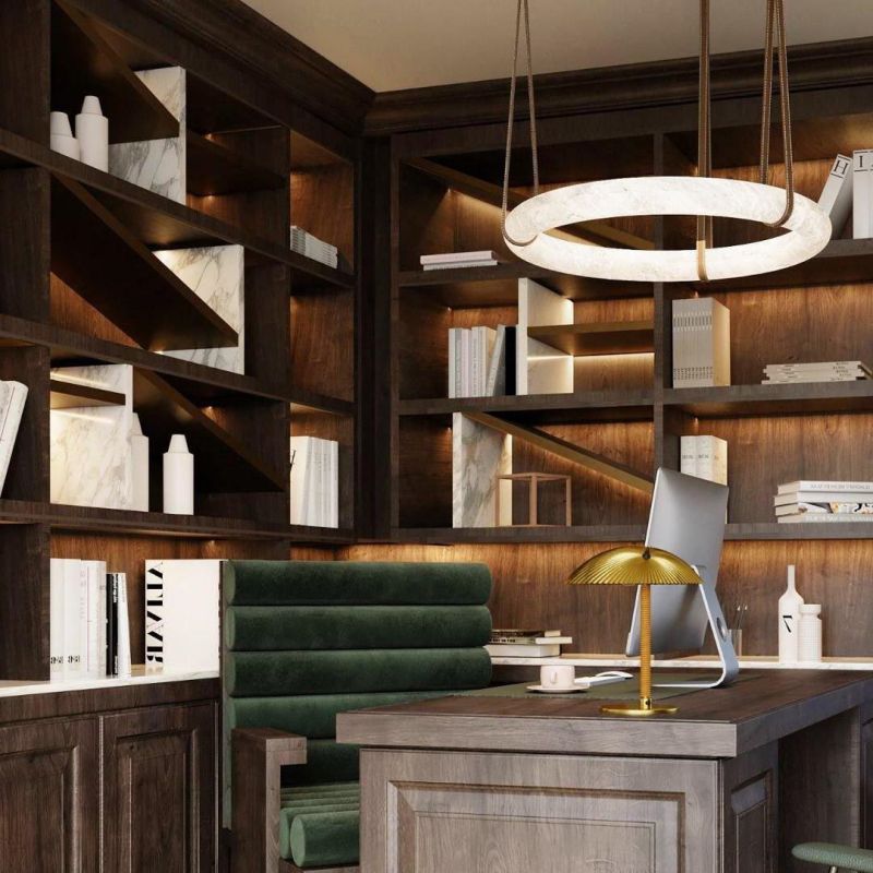 Glacera Oslo Alabaster Art Chandelier material and finish detail