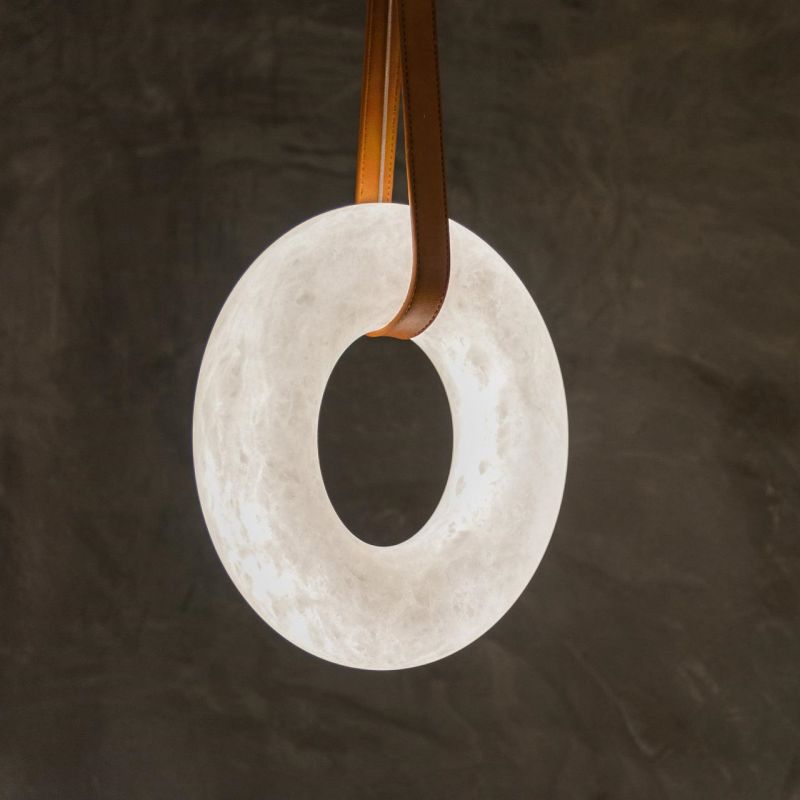 Glacera Oslo Alabaster Art Chandelier detail view