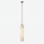 Alabaster Cylinder Pendant Light