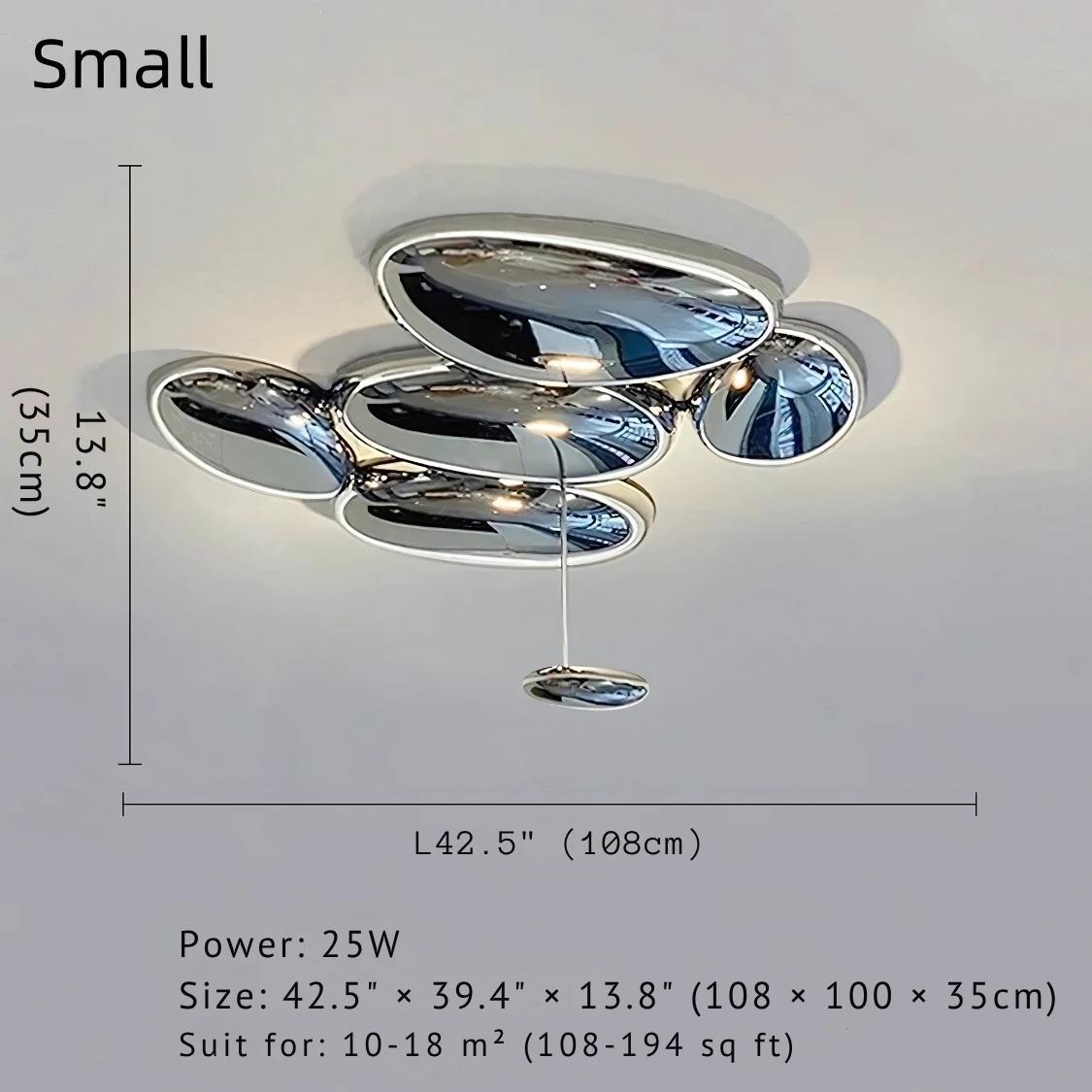 Amaris Modern Silver Flush Mount Chandelier - Bling Lighting Studio