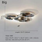 Amaris Modern Silver Flush Mount Chandelier - Bling Lighting Studio