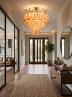 Amber Petal Glass Ceiling Lamp Glass lighting by Bling Lighting Studio