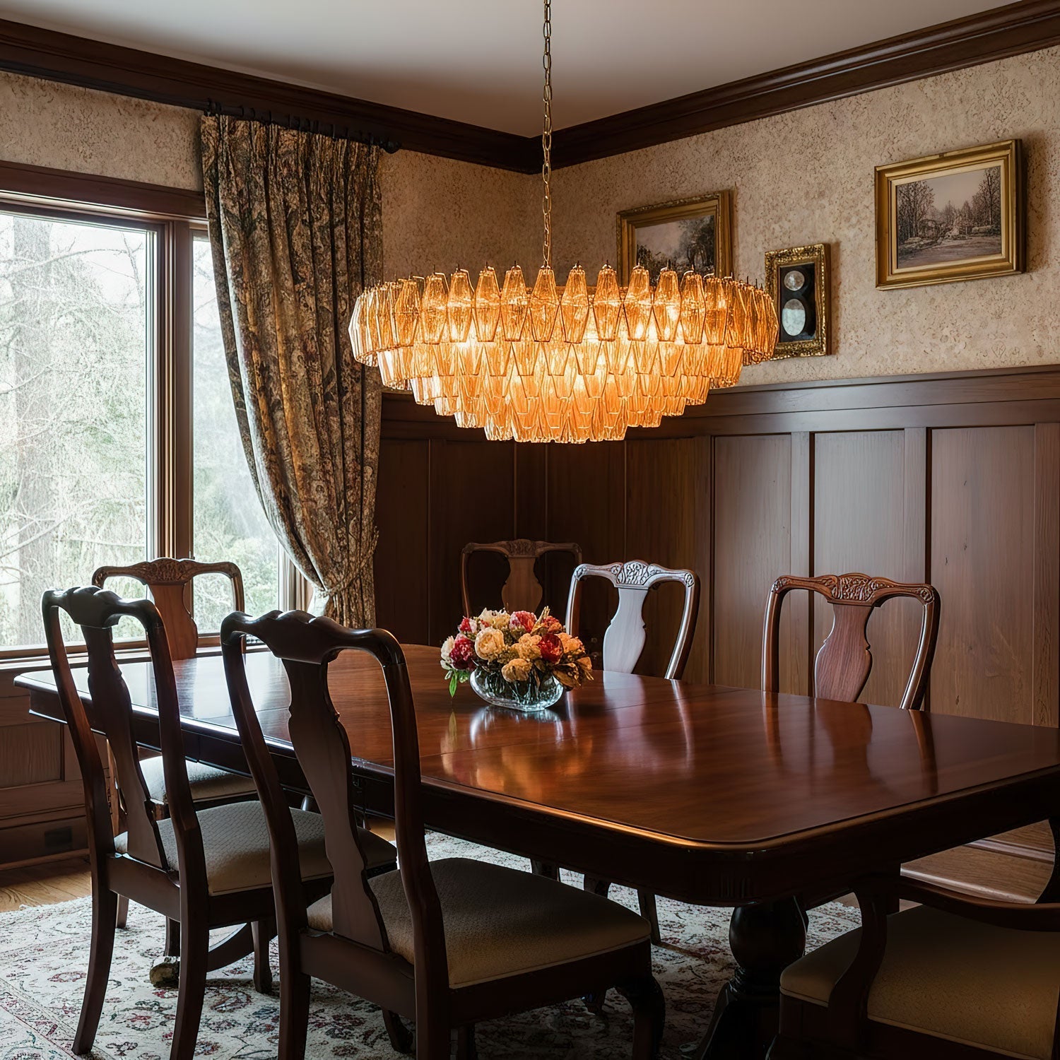 Premium Amber Sorrento Chandelier product image