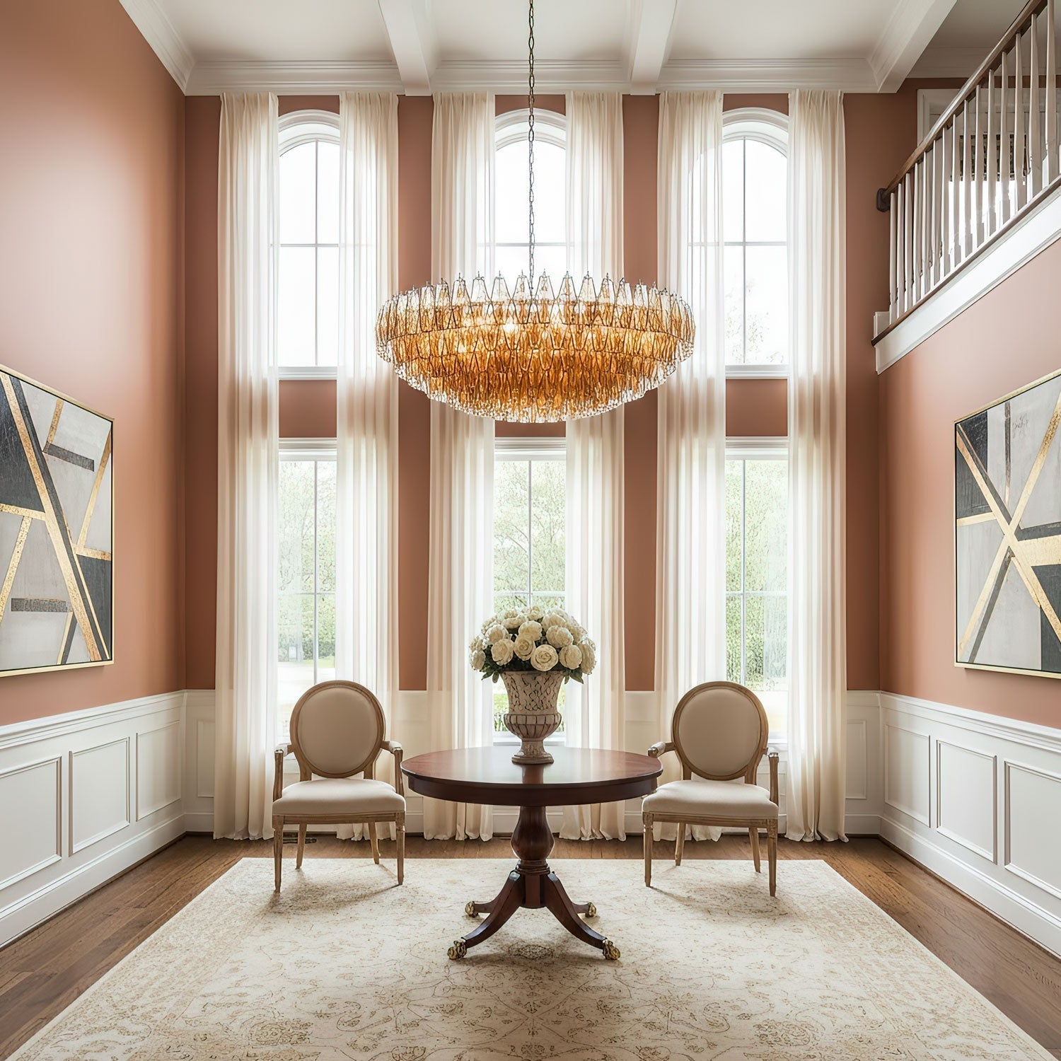 Premium Amber Sorrento Chandelier additional product view