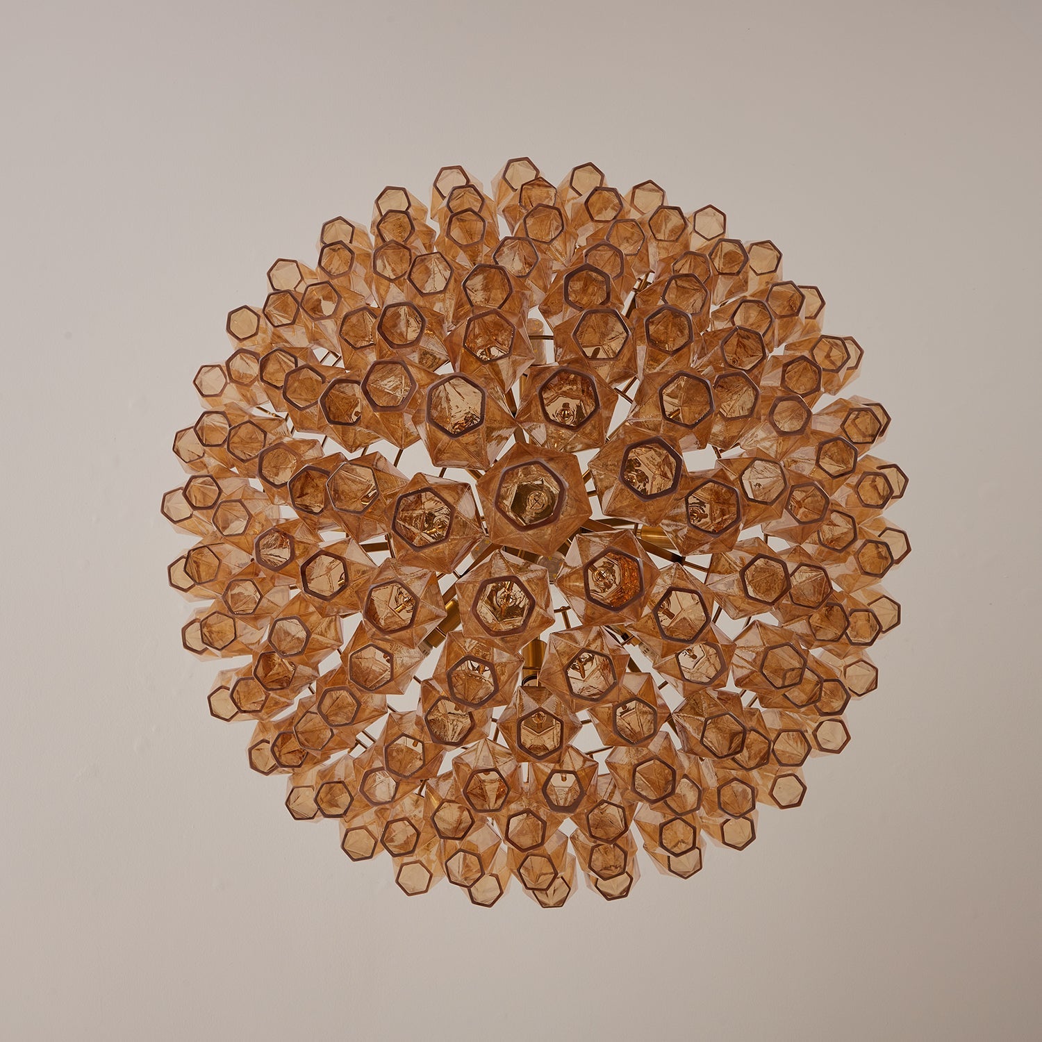 Luxury Murano Poliedri Amber Empire Chandelier product image