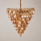 Amber Empire Chandelier Glass lighting by Bling Lighting Studio