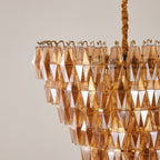 Luxury Murano Poliedri Amber Empire Chandelier product image
