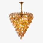 Luxury Murano Poliedri Amber Empire Chandelier product image