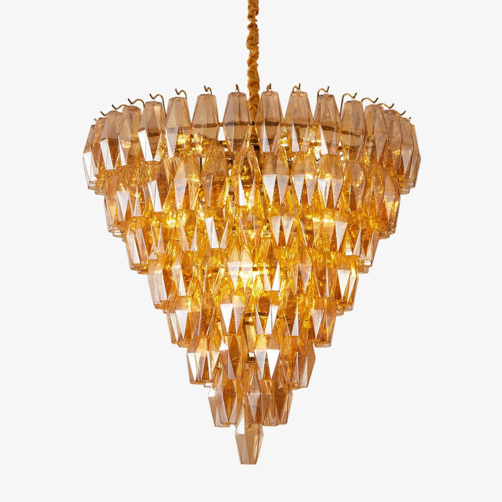 Amber Empire Chandelier Glass lighting by Bling Lighting Studio