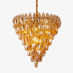 Amber Empire Chandelier Glass lighting by Bling Lighting Studio