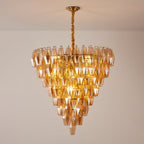 Amber Empire Chandelier Glass lighting by Bling Lighting Studio