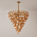 Luxury Murano Poliedri Amber Empire Chandelier product image