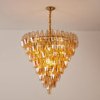 Amber Empire Chandelier Glass lighting by Bling Lighting Studio