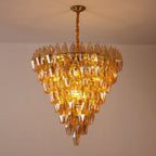 Luxury Murano Poliedri Amber Empire Chandelier product image