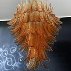 Luxury Amber Leaf Cascade Chandelier product image