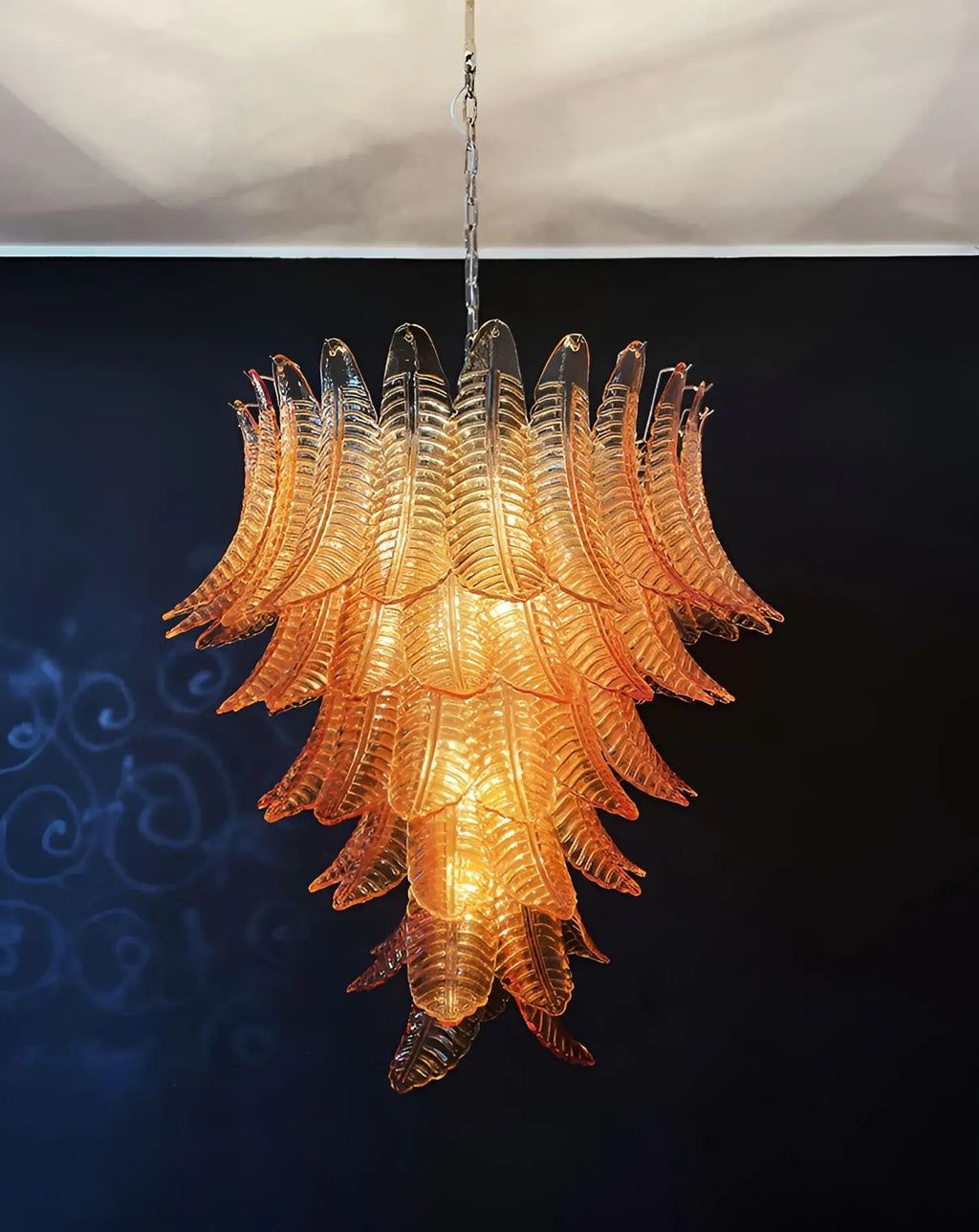 Luxury Amber Leaf Cascade Chandelier product image